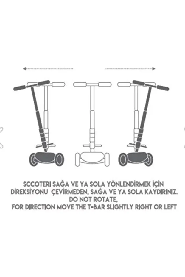Cool Wheels Led Işıklı 3 Tekerlekli Yükseklik Ayarlı Twist Scooter